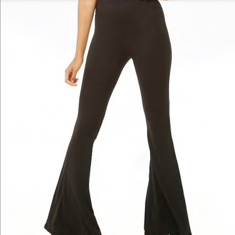 Flared blk pants